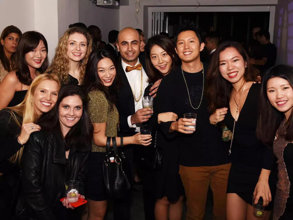 intimate party gathering in soho yard gallery
