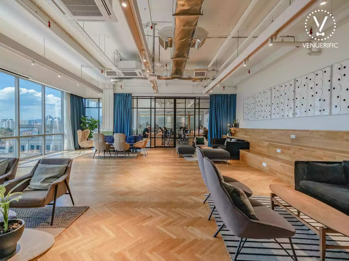 main lounge called the grounds filled with natural light