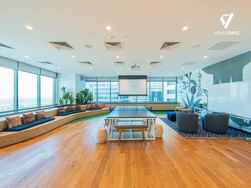 meeting venue for rent with ping pong table and lounge area singapore