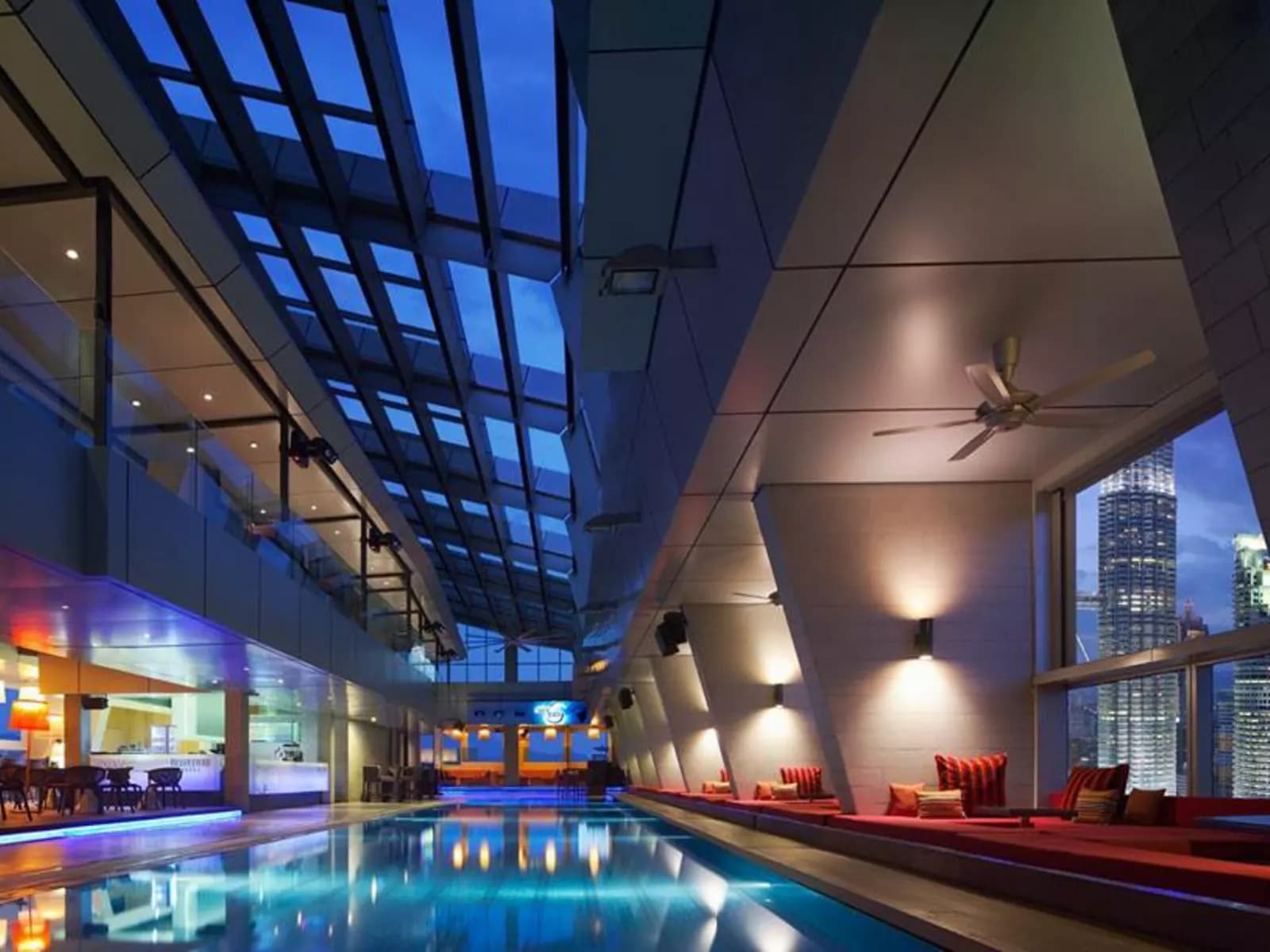 luxury birthday party bar in kuala lumpur with large indoor pool and sky view