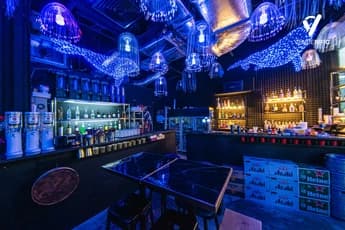 interior of SORA corporate event space in Singapore for dinner and dance events