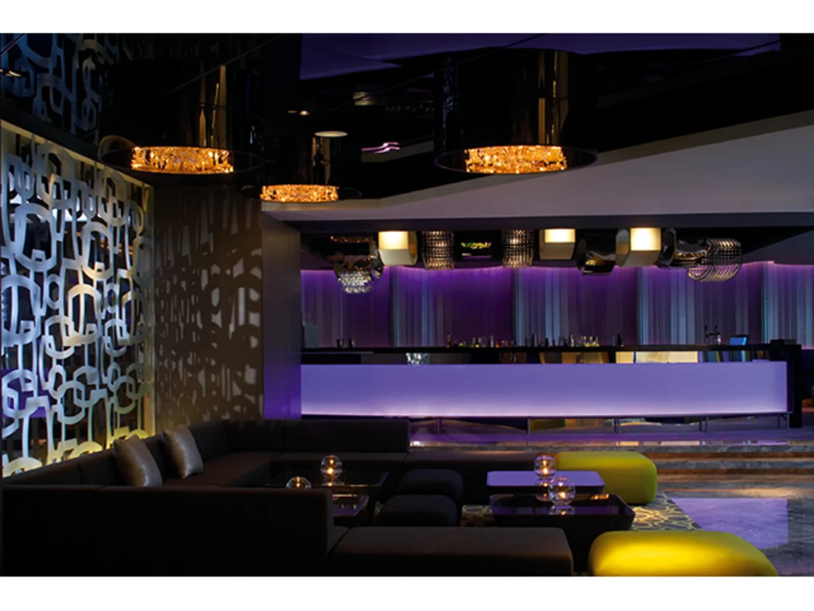 interior of room one sports bar event space in hongkong