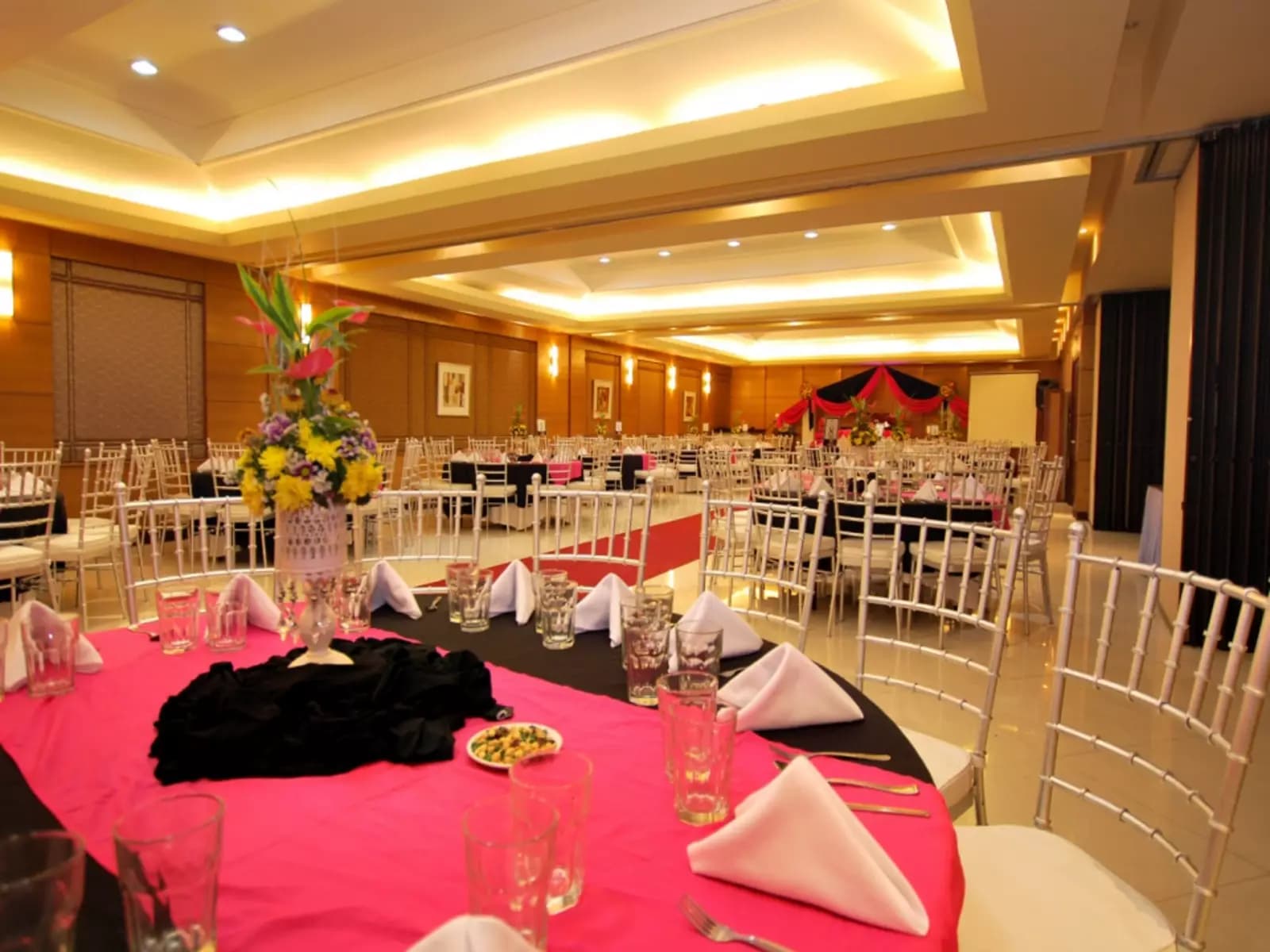 hotel ballroom with round table setup in manila
