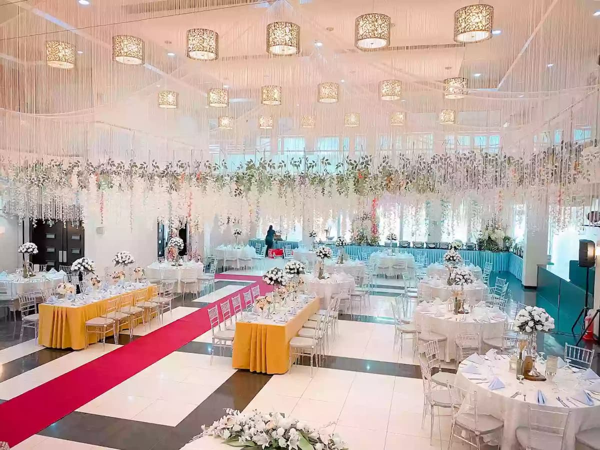 modern zen-inspired design wedding ballroom
