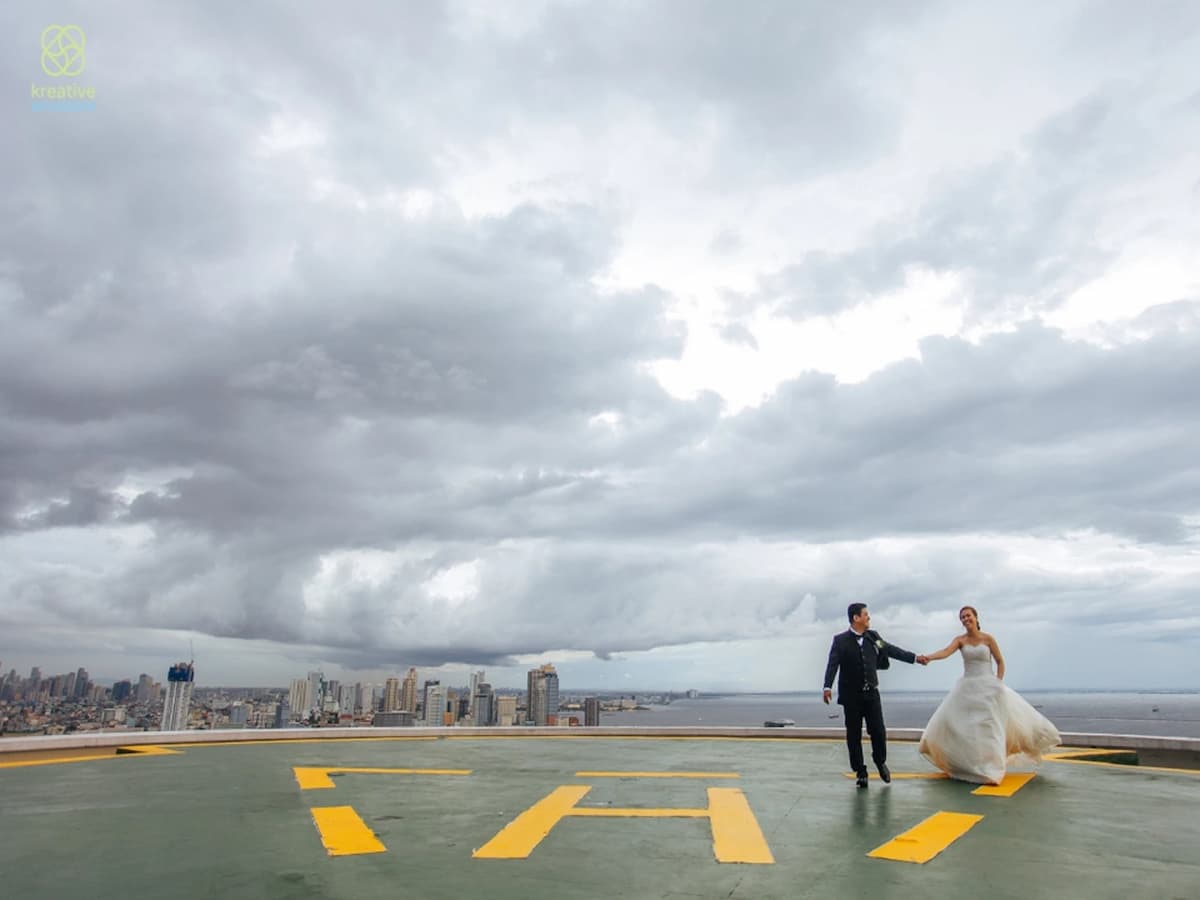 manila wedding venue with helipad area