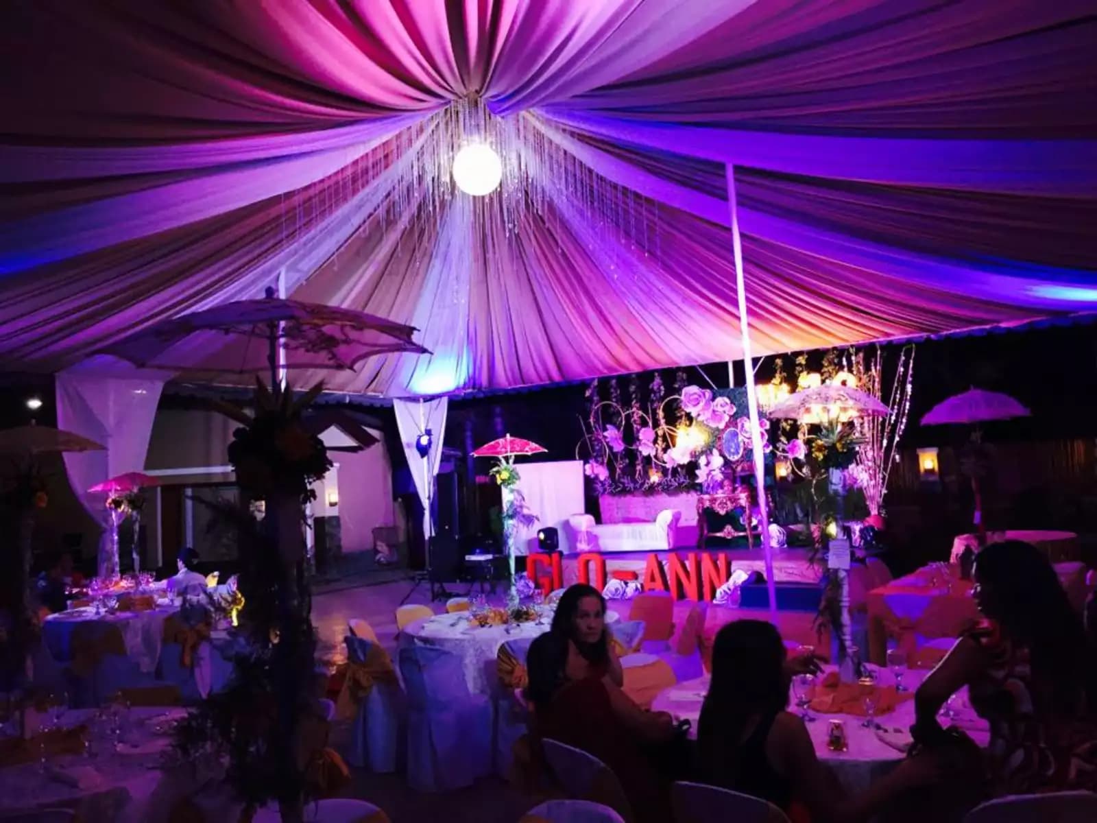 people attending sweet seventeen birthday in philippines high ceiling venue cavite