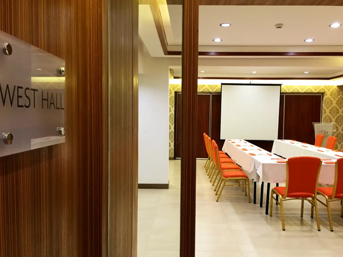entrance to meeting room with projector venue boracay