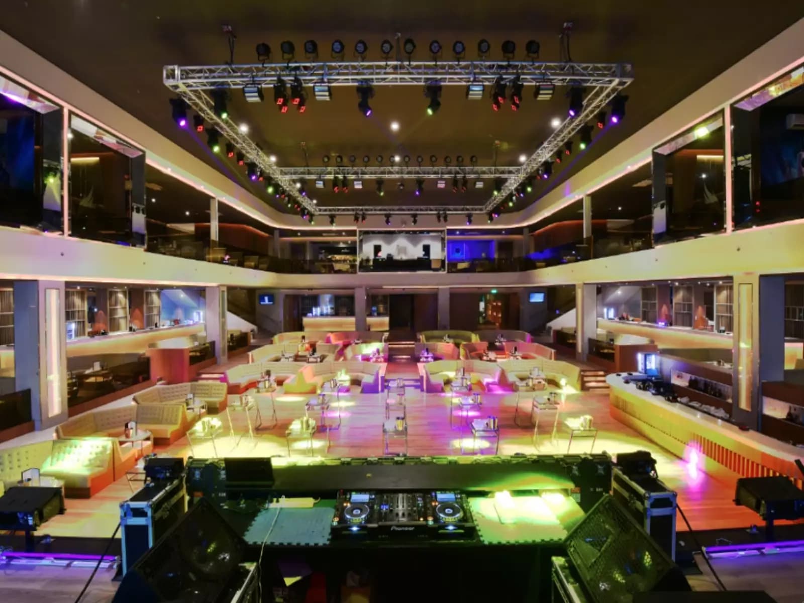 philippines large event venue with audio mixer and track lights bgc