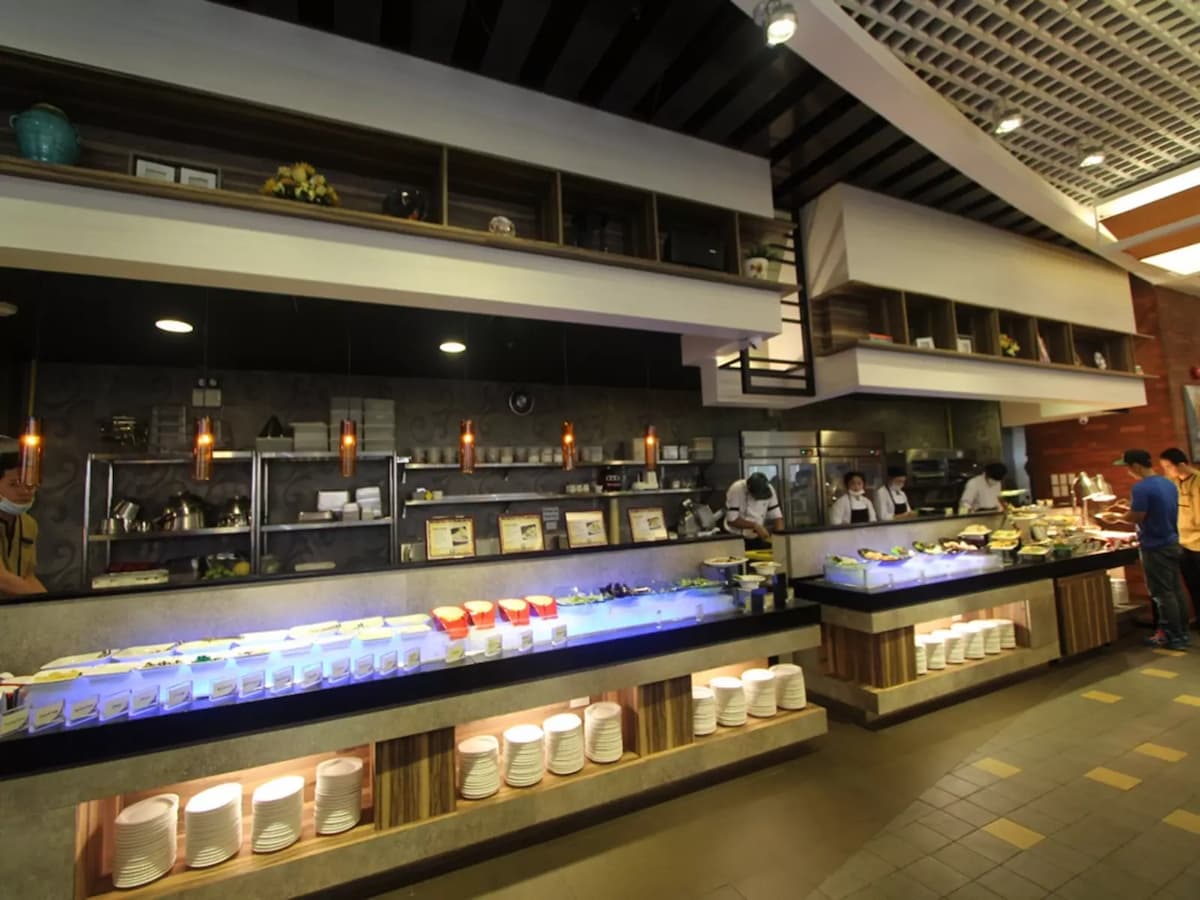 marikina event space with high ceiling and buffet sections