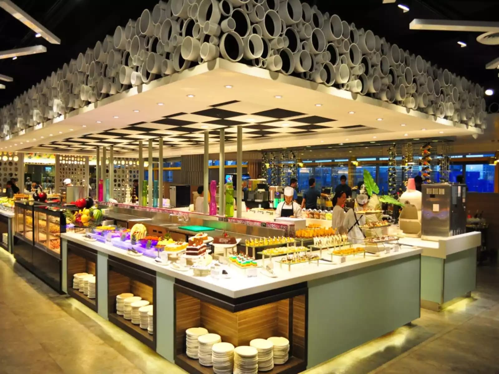 networking event space with large buffet mandaluyong