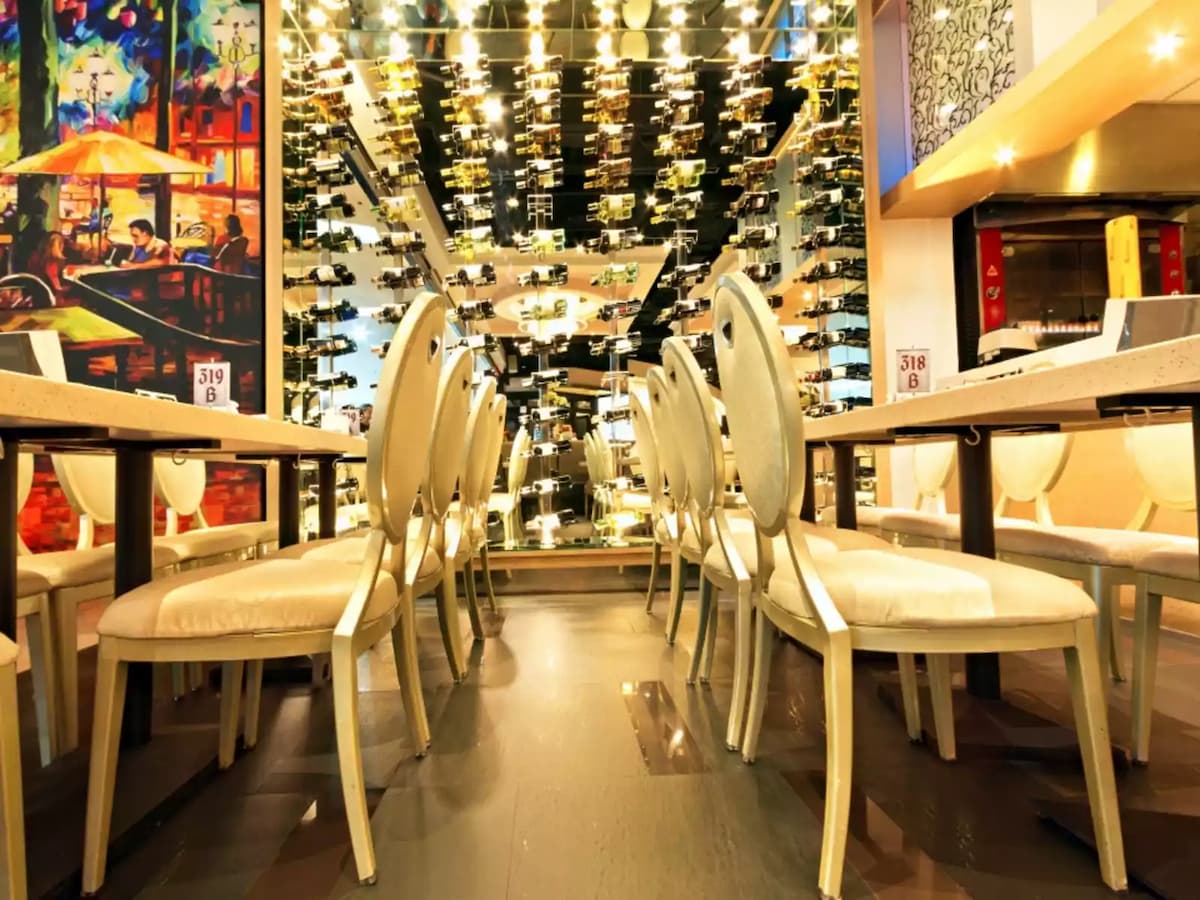 philippines bachelor party venue with wine storage and white interior restaurant quezon city