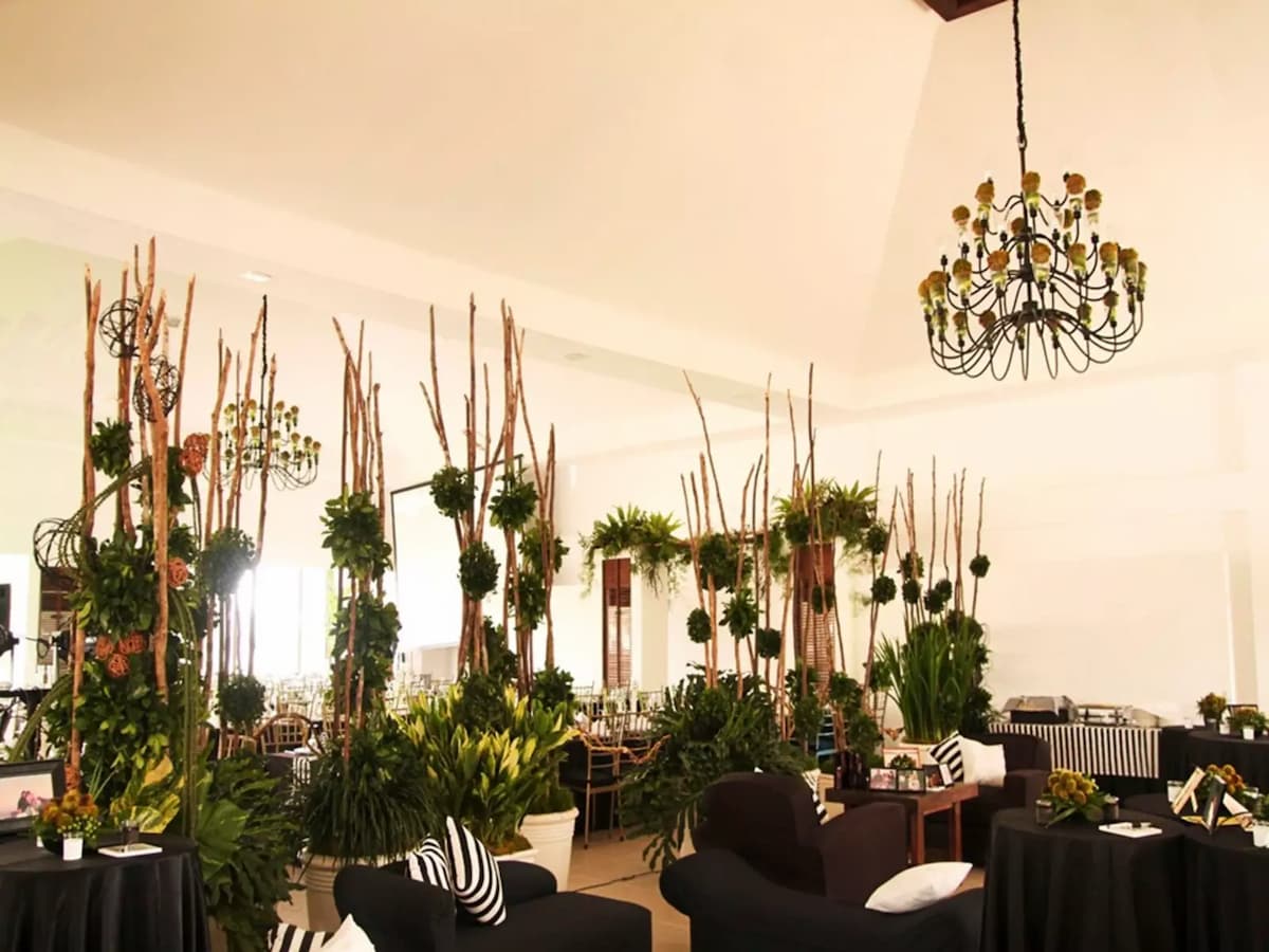vertical garden decor for birthday party event space cavite