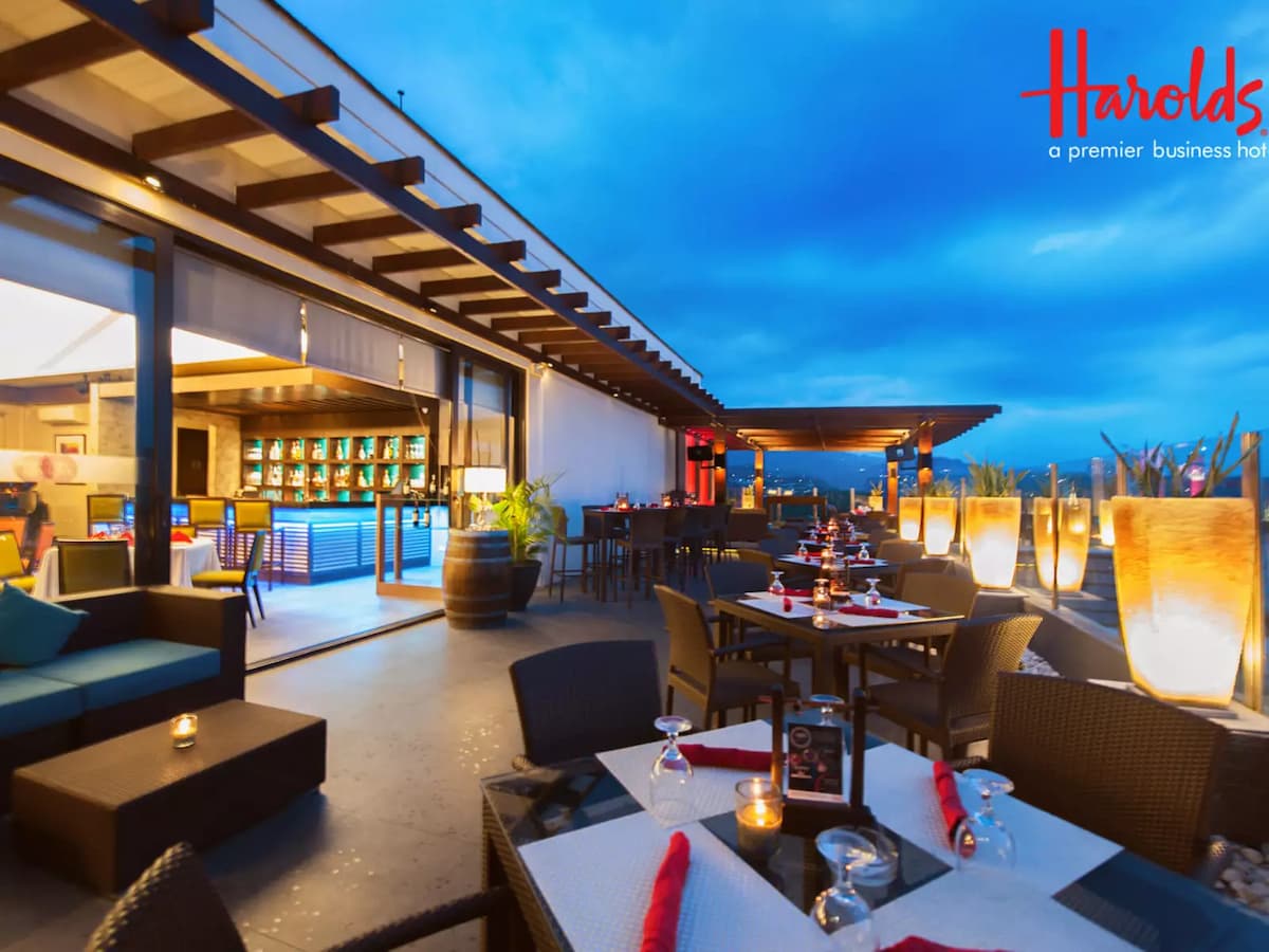 roofdeck area with the panoramic view of cebu city