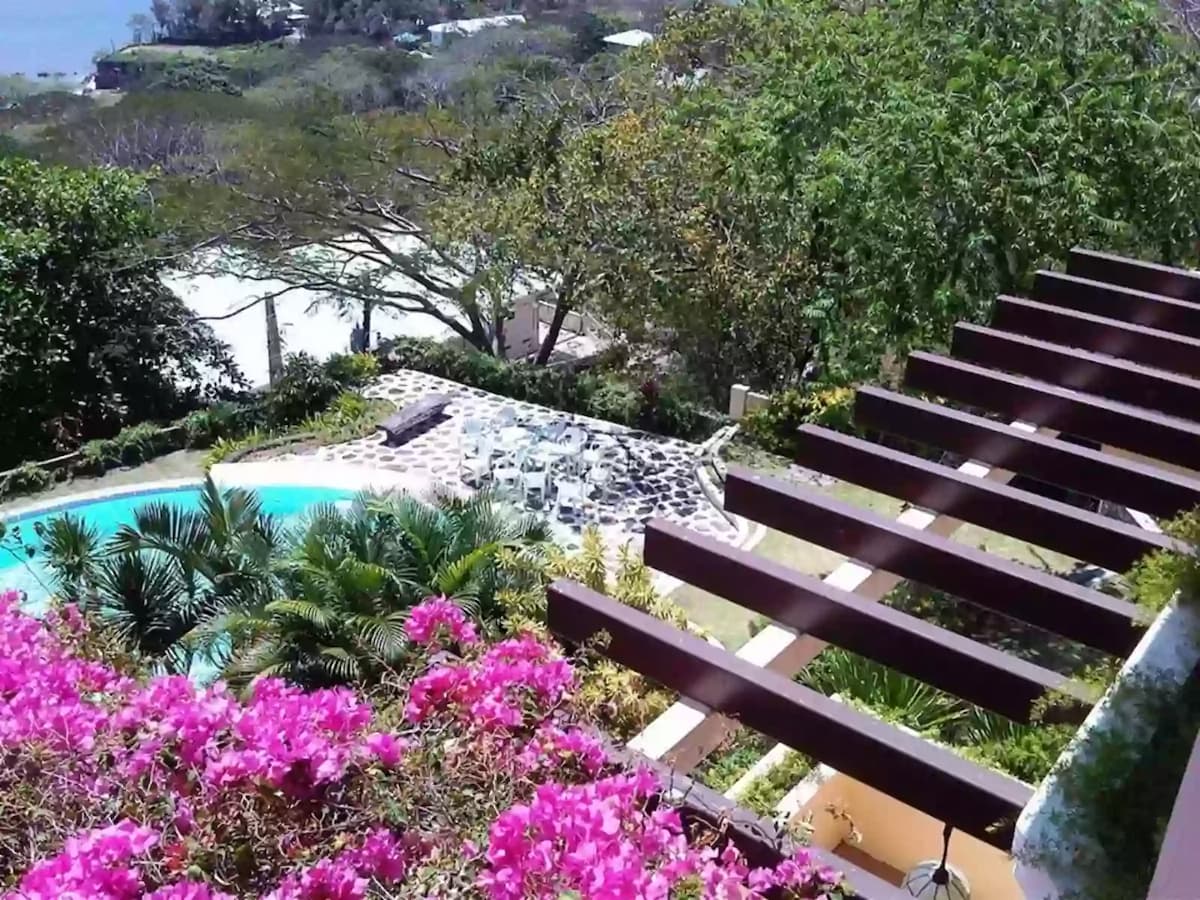 pool view from tali beach house upper floor