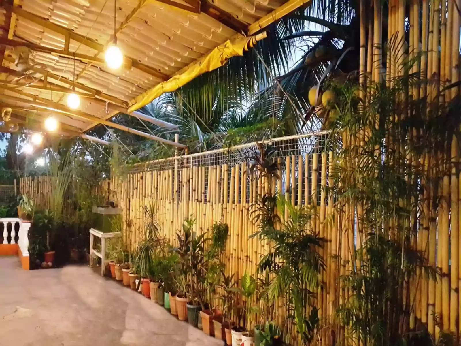 navotas large event space with bamboo interior and plants around event space manila