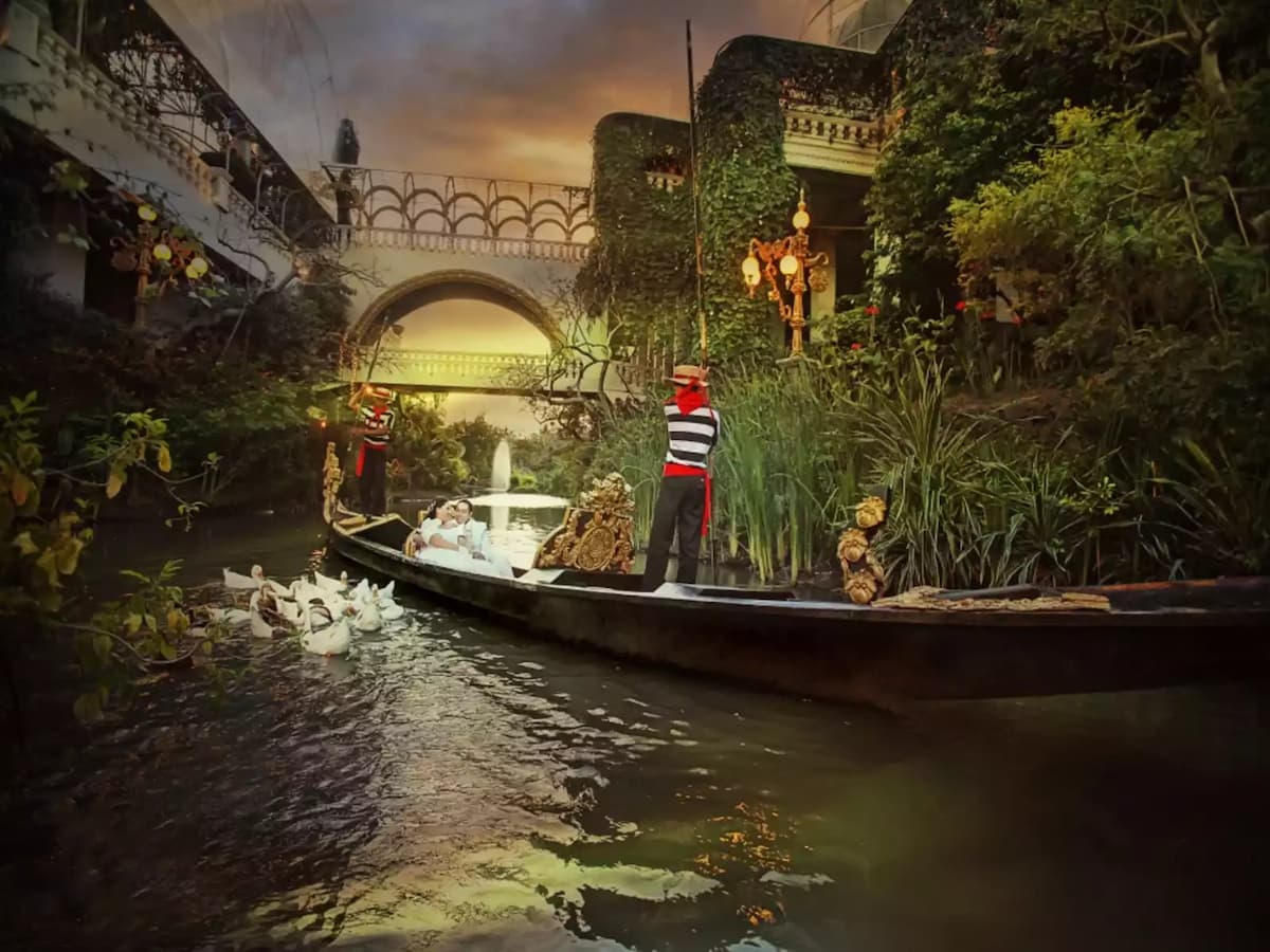 gondola rowing boat in river event space las pinas