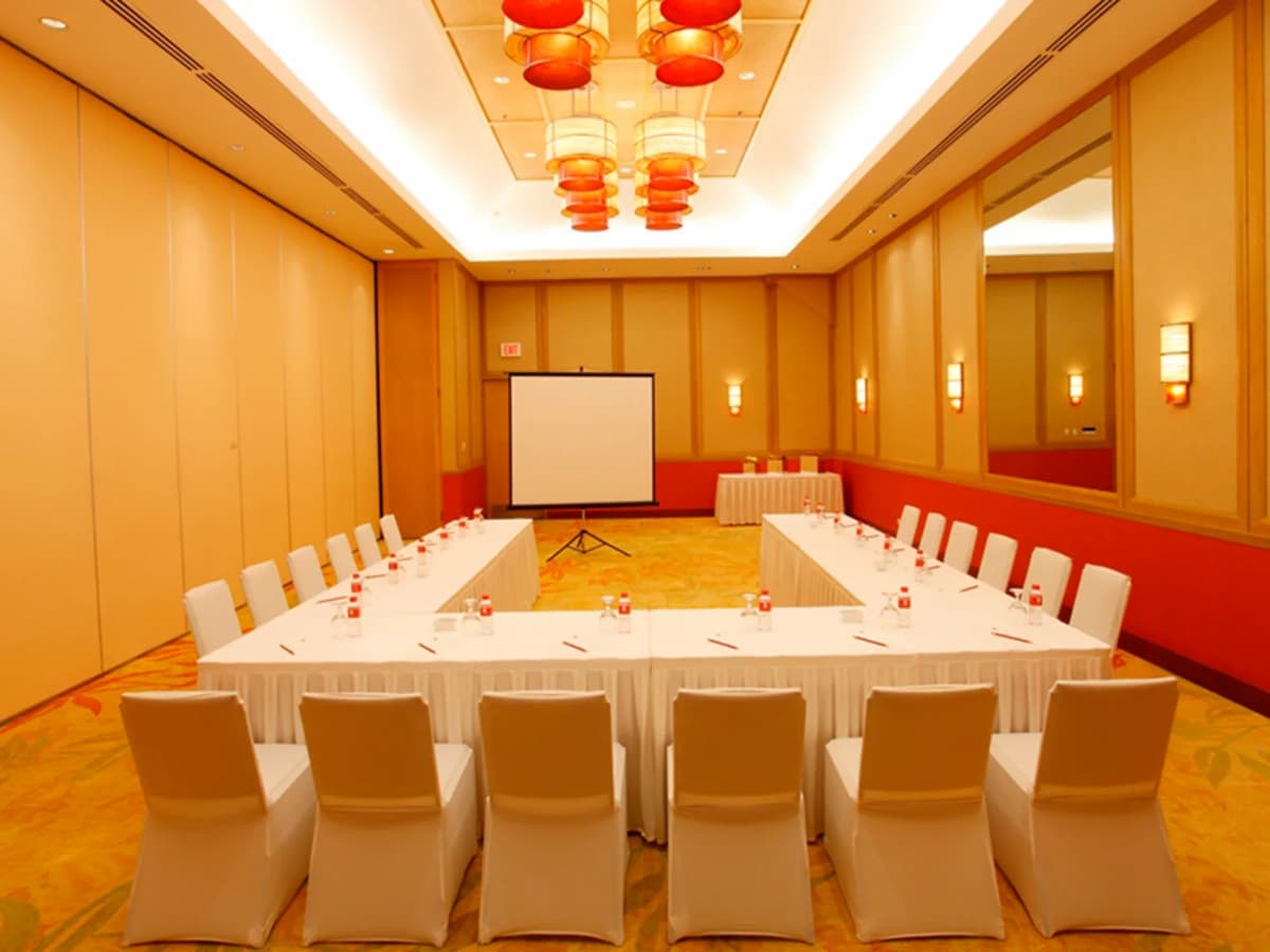 board room setup for corporate meeting hotel mactan