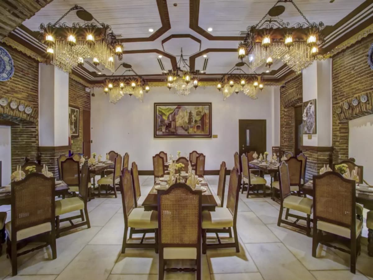 an elegant function room adorned with 11 classic chandeliers of Swarovski crystals hotel ilocos sur