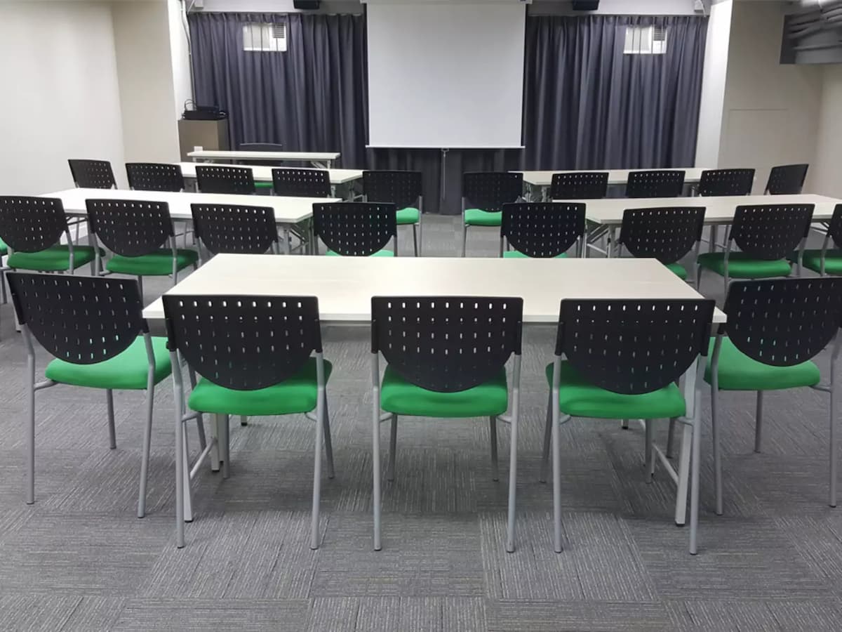 private meeting room using classroom seating style