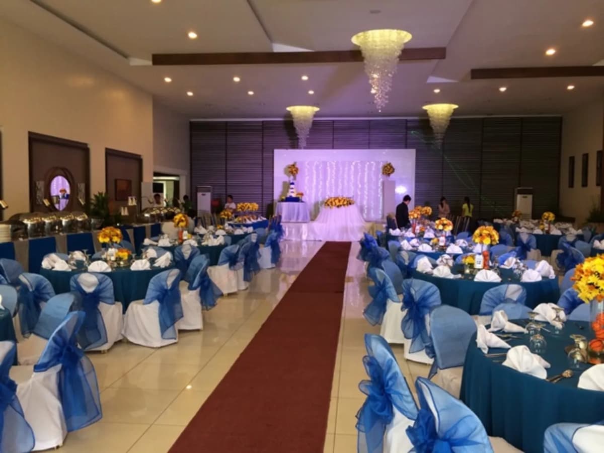 wedding event setup in ballroom event space pasay
