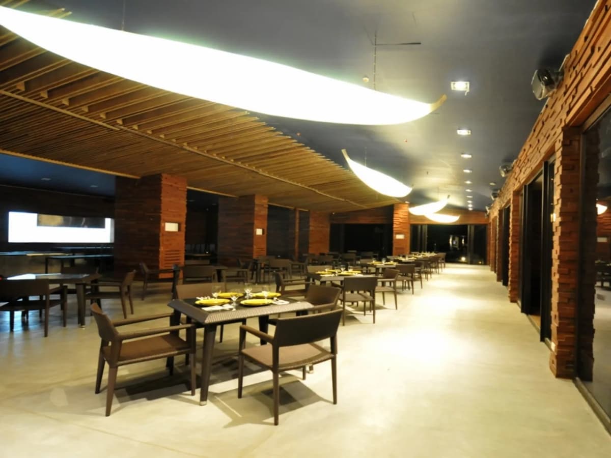 restaurant with brick wall interior event space palawan