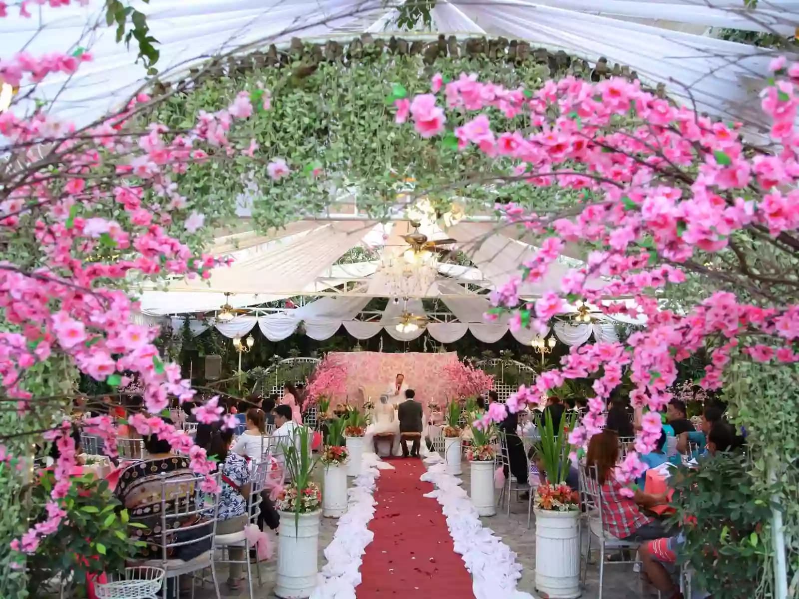 wedding solemnisation event at the outdoor area quezon city