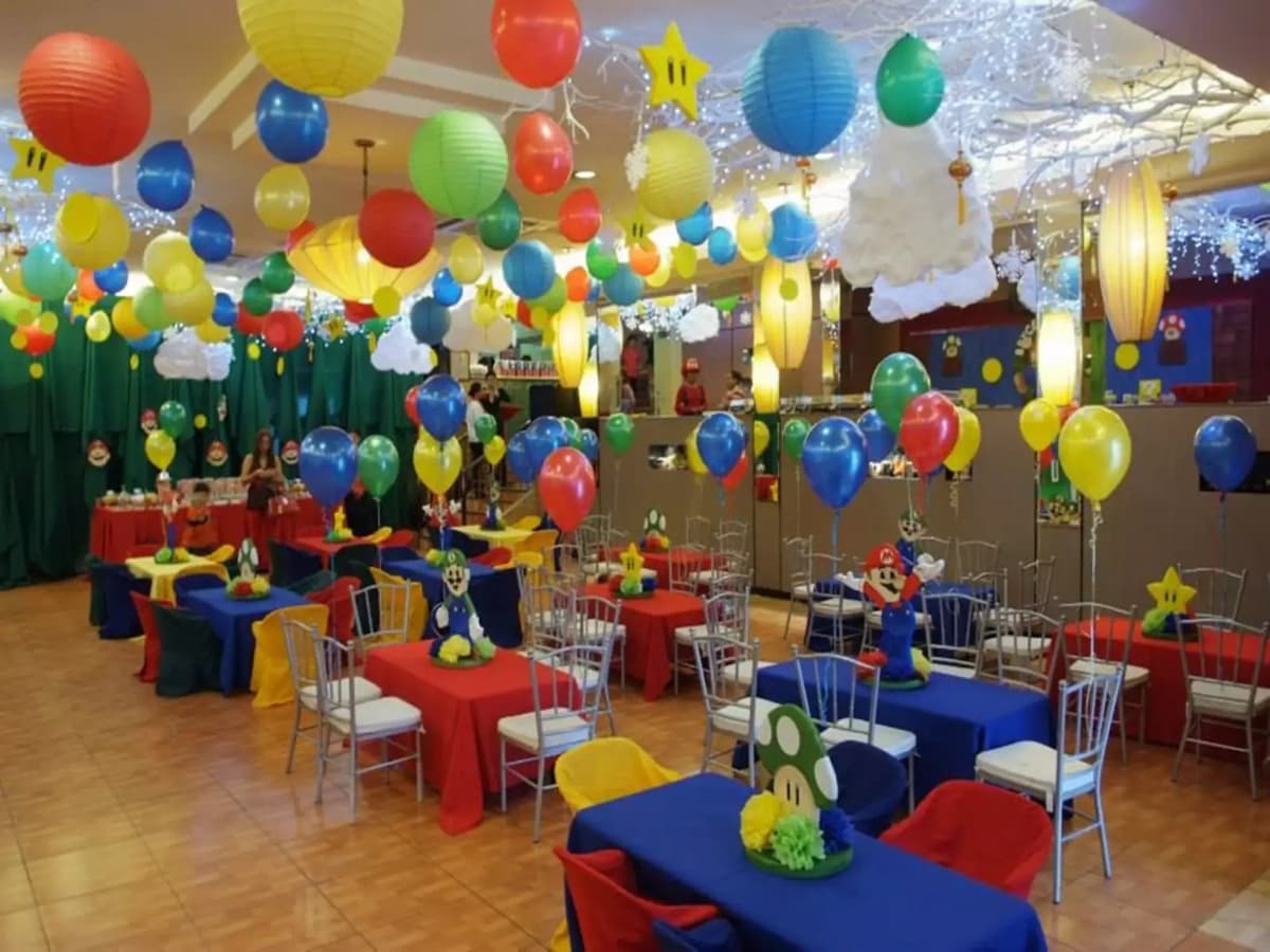 colourful balloons decoration for birthday party restaurant cebu