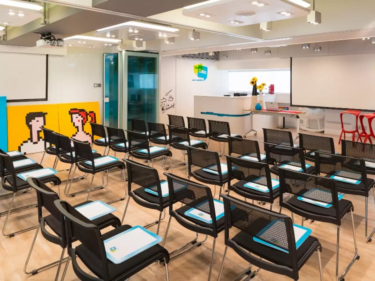 seminar setup in the collab coworking space