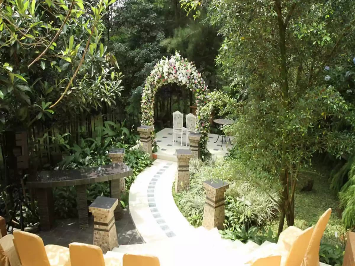 the michael resort cool outdoor wedding venue bogor