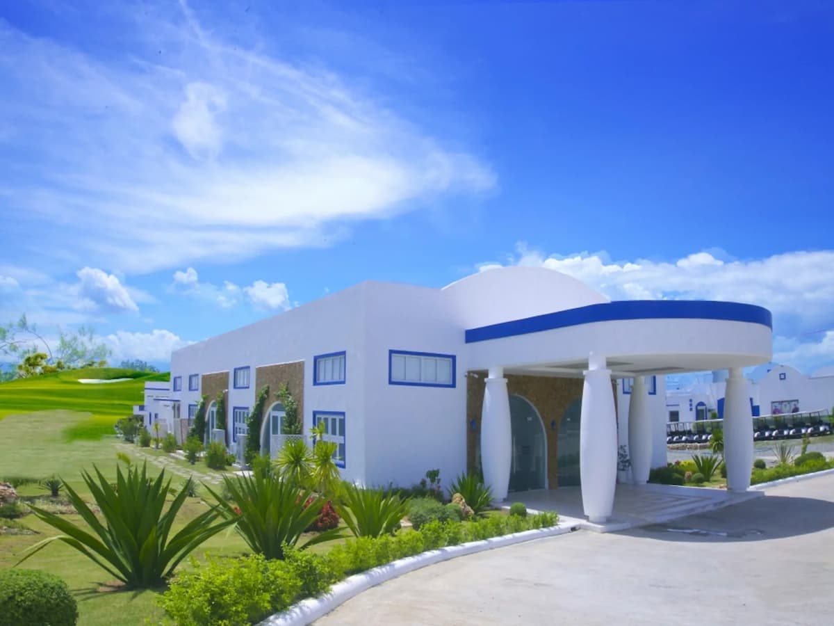 large garden and white interior building in philippines event venue la union