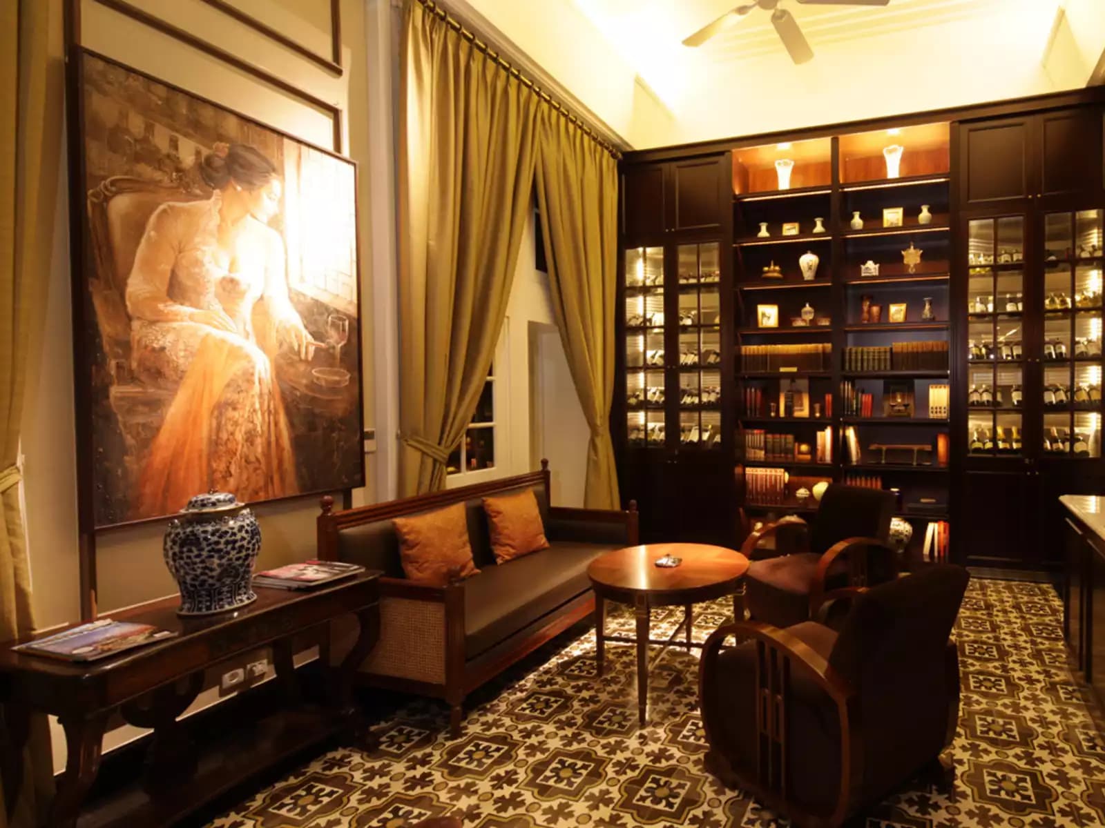 the hermitage cigar room classic elegant lounge for rent jakarta