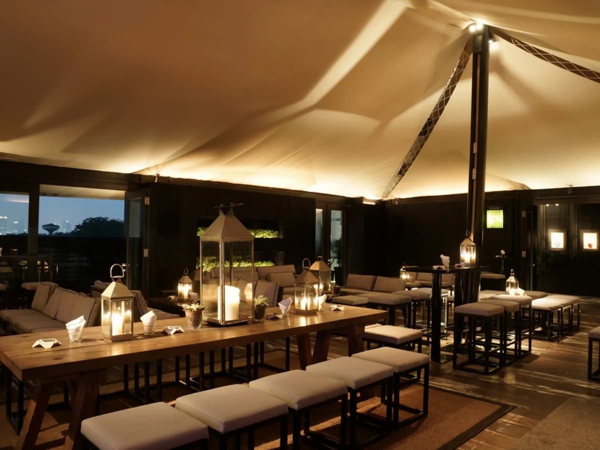 shy rooftop venue for product launch event south jakarta