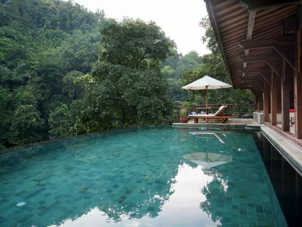 ayung resort ubud bridal shower pool party bali