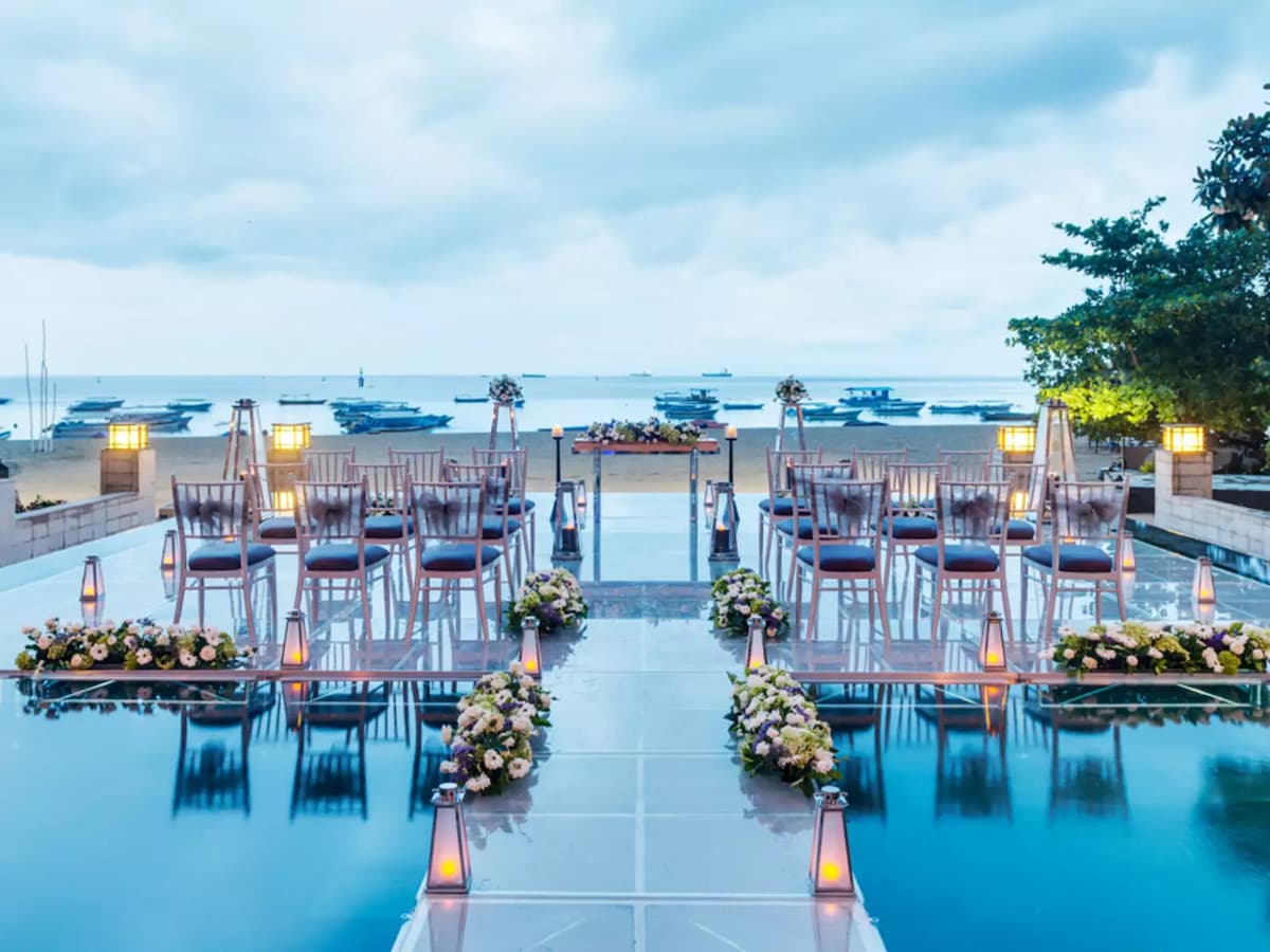mantra sakala resort beach club wedding by the pool venue bali
