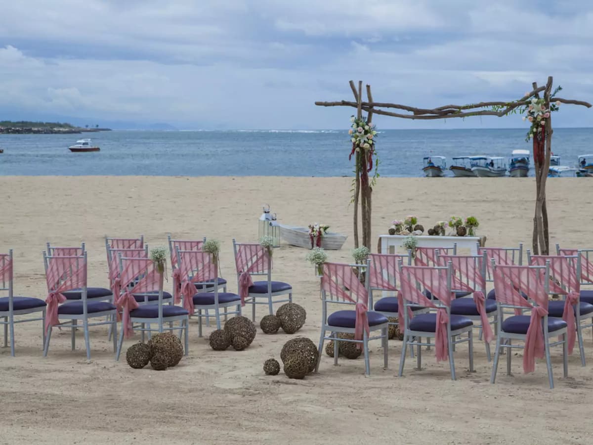 mantra sakala resort beach club beach side wedding bali