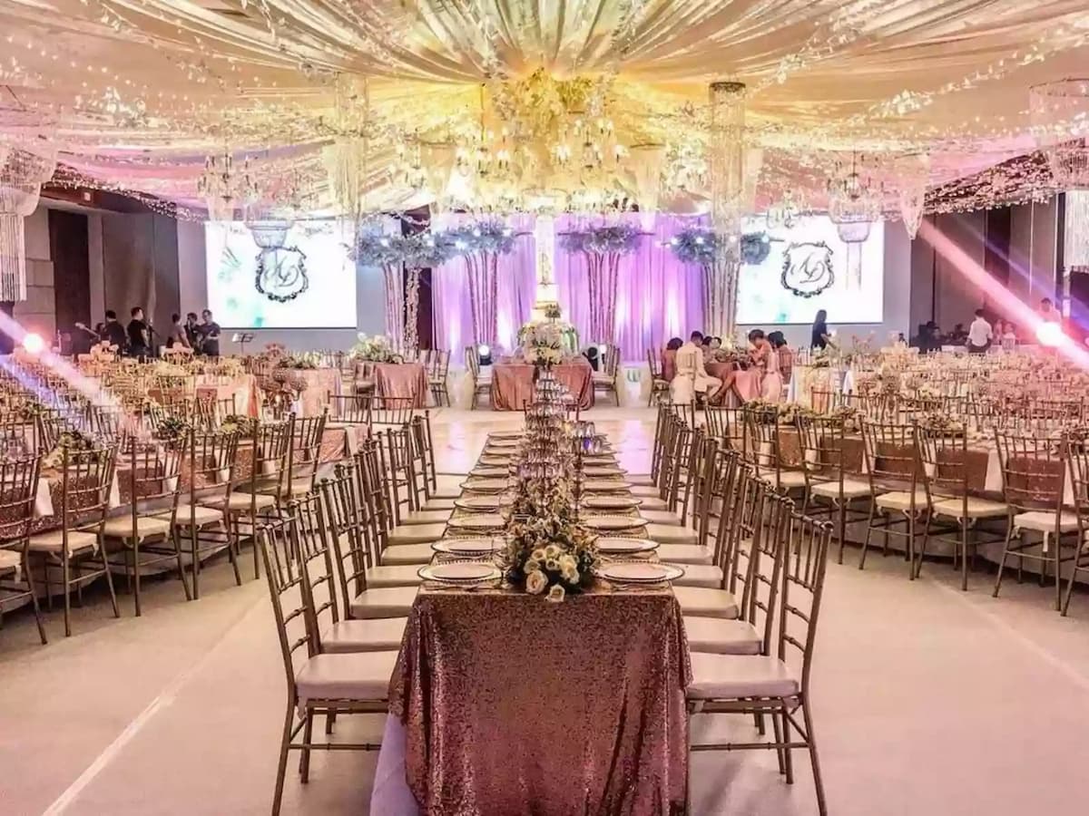 wedding solemnisation setup in ballroom