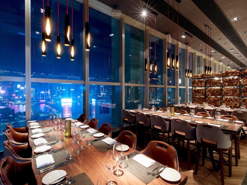 dining spot with hong kong city view
