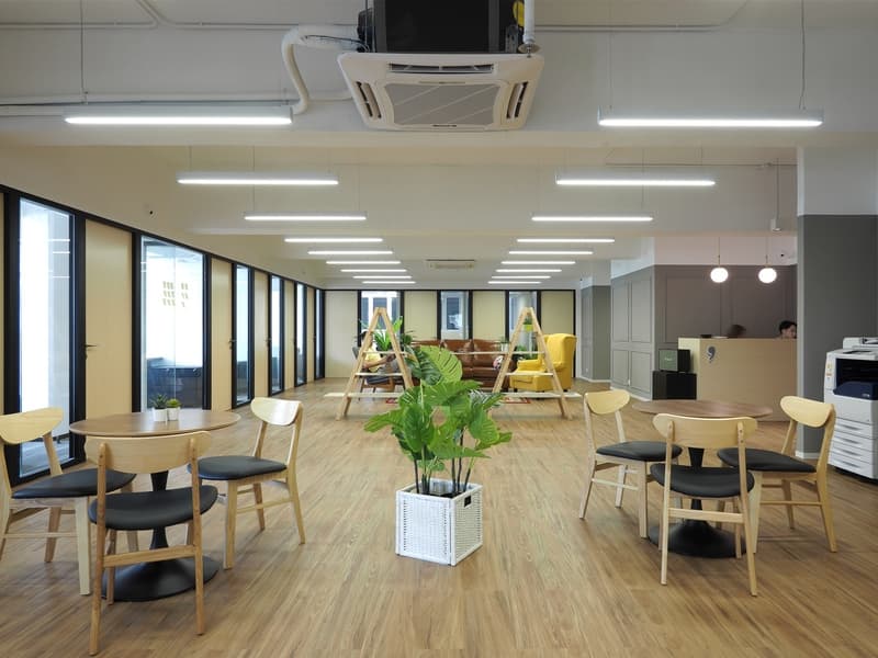 main area of coworking space
