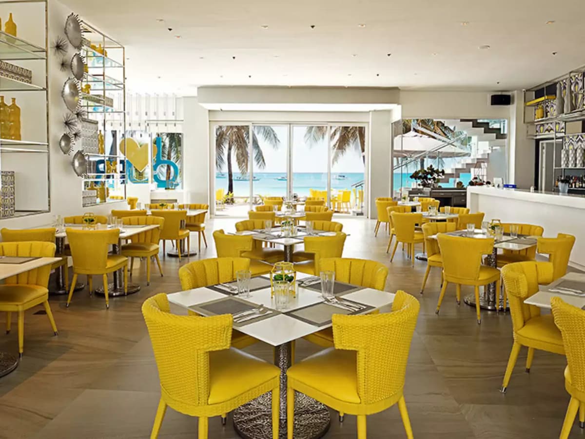 restaurant area with panoramic view of the sea boracay hotel