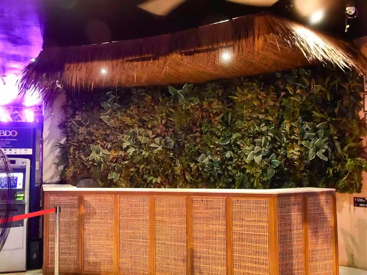 summer interior with plants on the wall in manila party space taguig