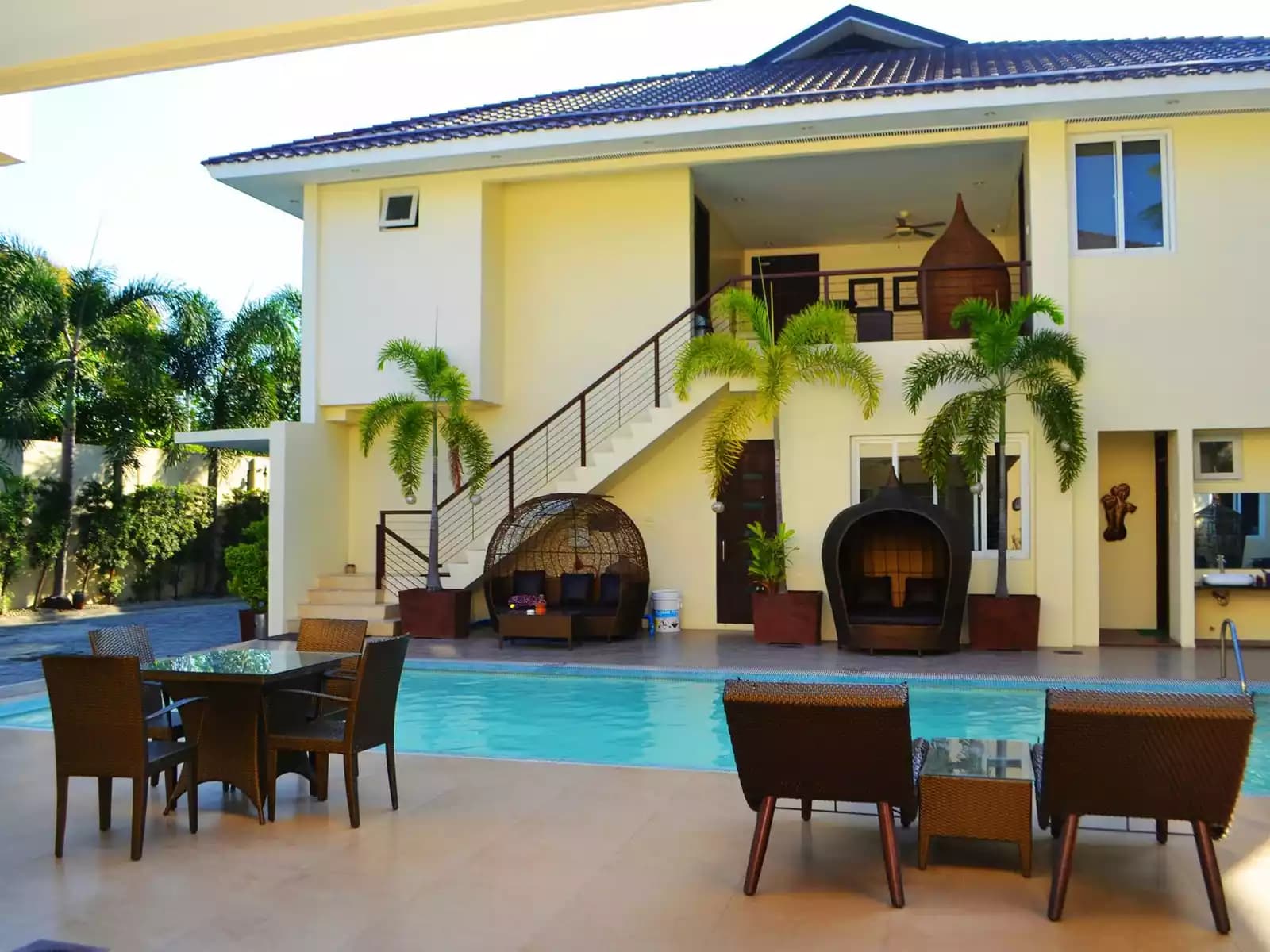 private villa with private outdoor swimming pool