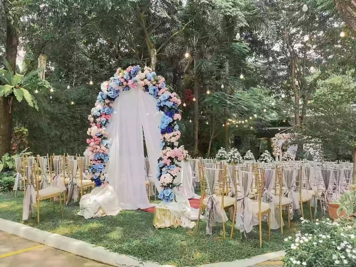flower arch in garden wedding event place antipolo