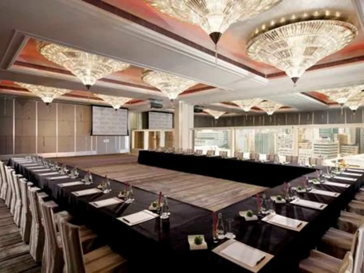conference room setup for corporate event