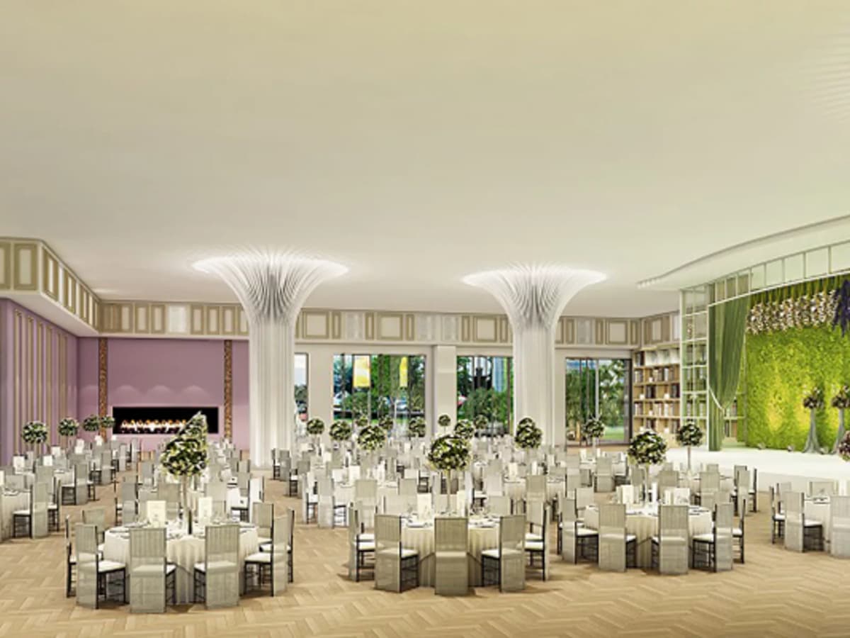 ballroom with environmental awareness of design
