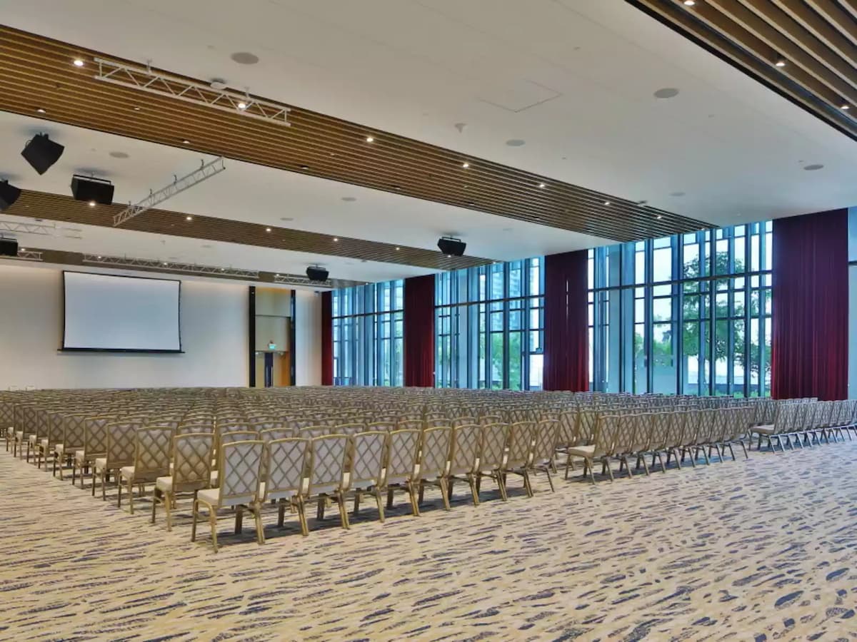 multifunctional event space with theatre seating style