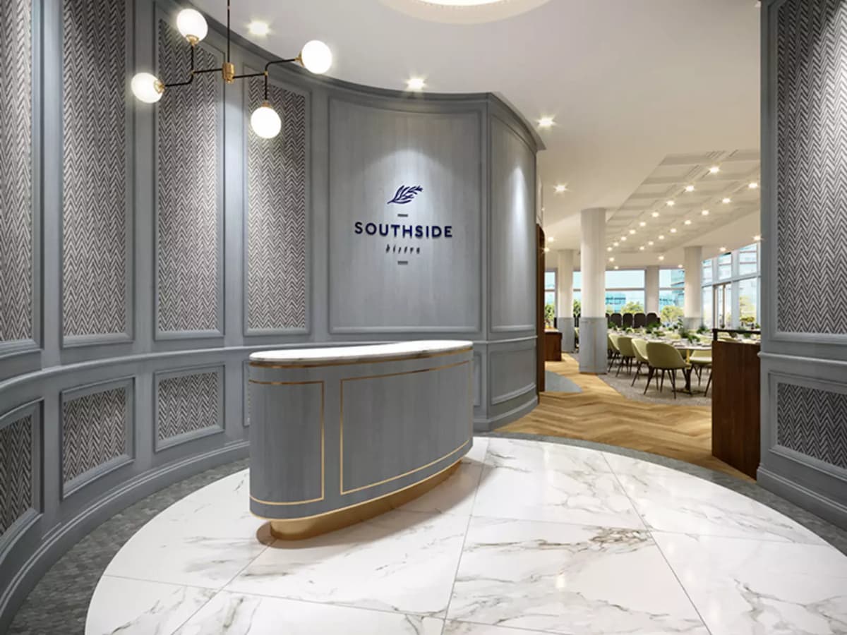entrance to restaurant for business luncheon event venue in hong kong