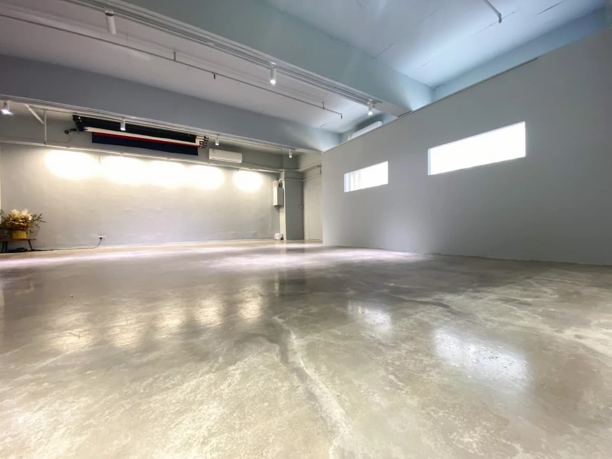 event space rental with white marble multifunctional hall