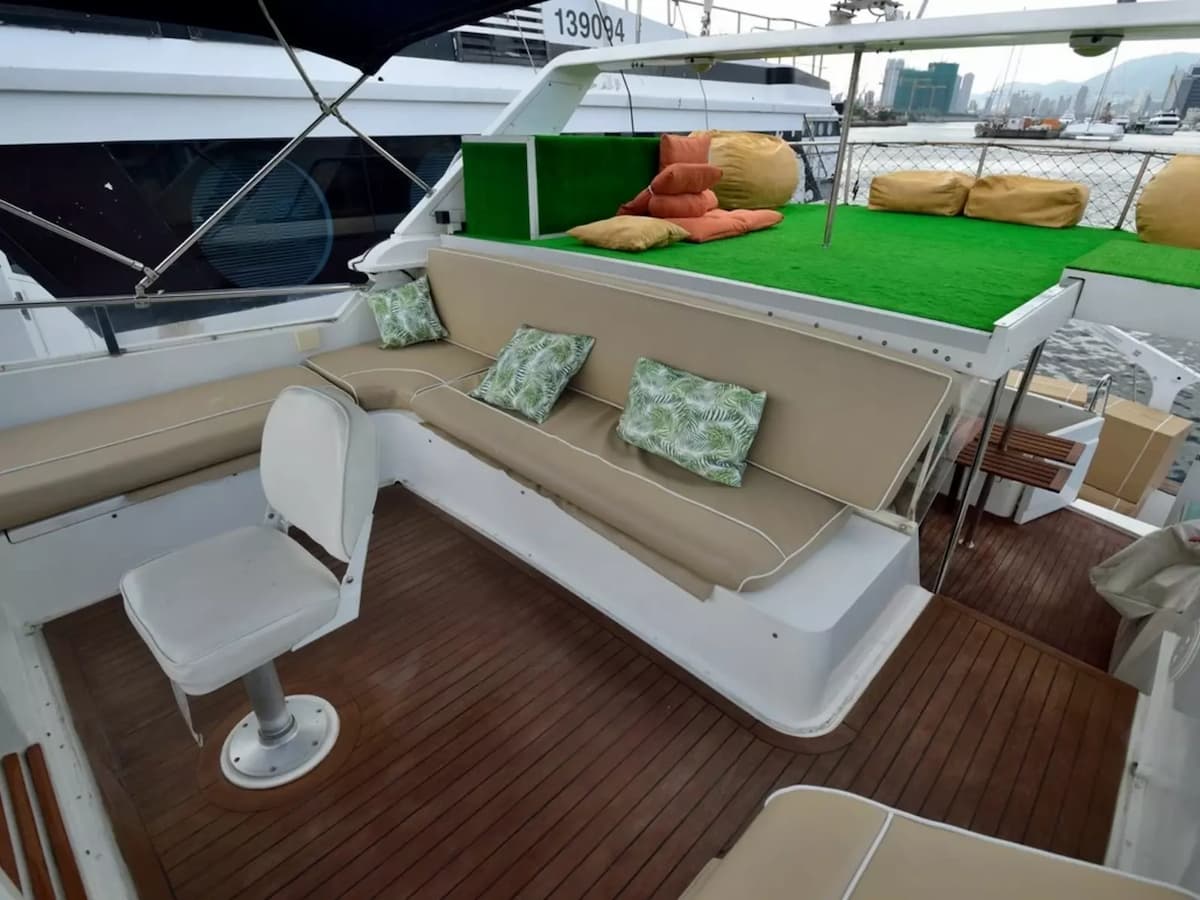 the interior look of yacht