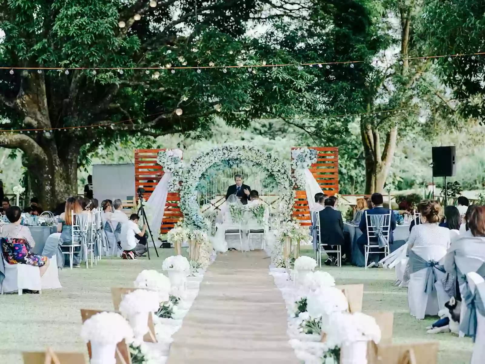 wedding ceremony event venue for rent in philippines with beautiful garden and floral arbour cavite