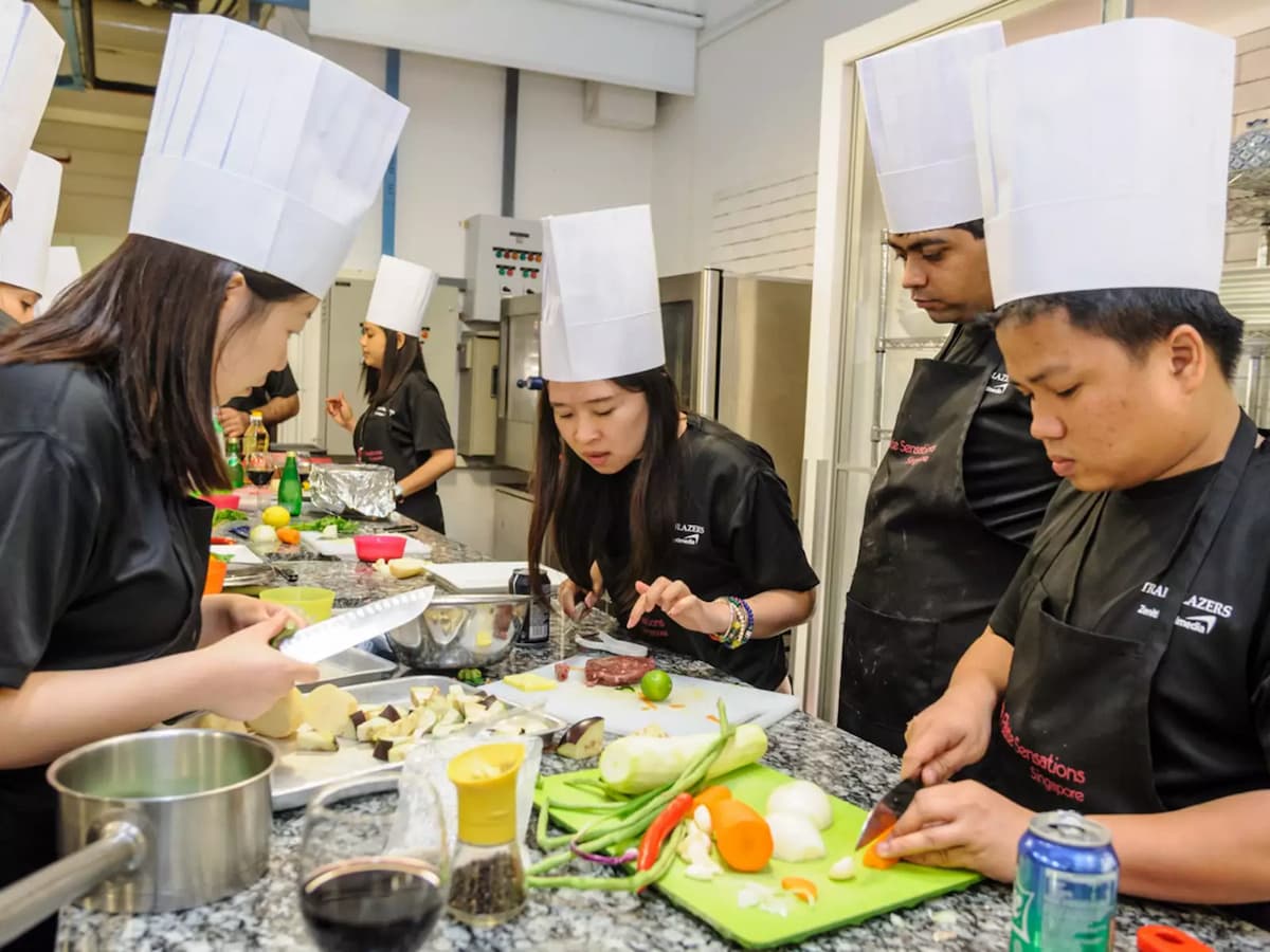 chefs prepping the ingredients